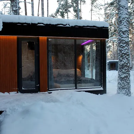 Minimaja Ja Saunamaja Vaatega Maennimetsale Syytme Exterior photo